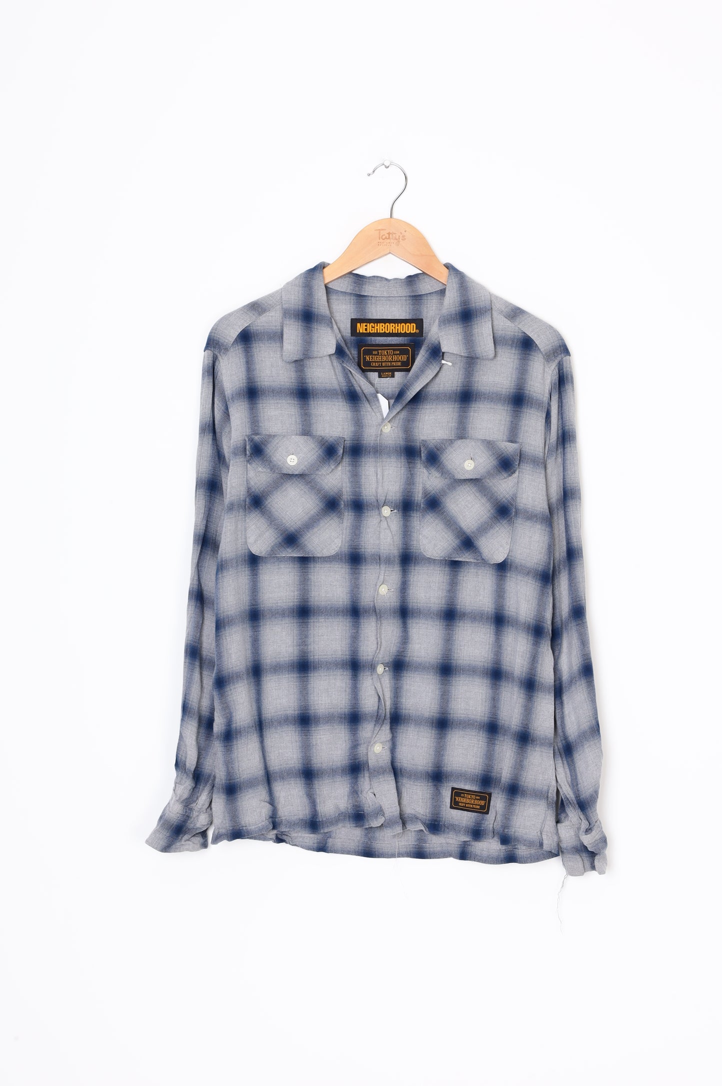 Neighborhood Womens Blue Shirt Size L