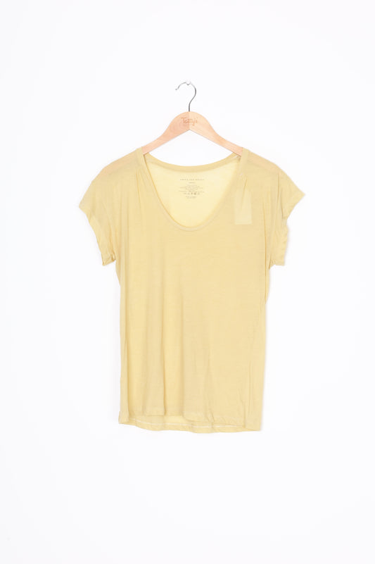 Dries Van Noten Womens Yellow Top Size S