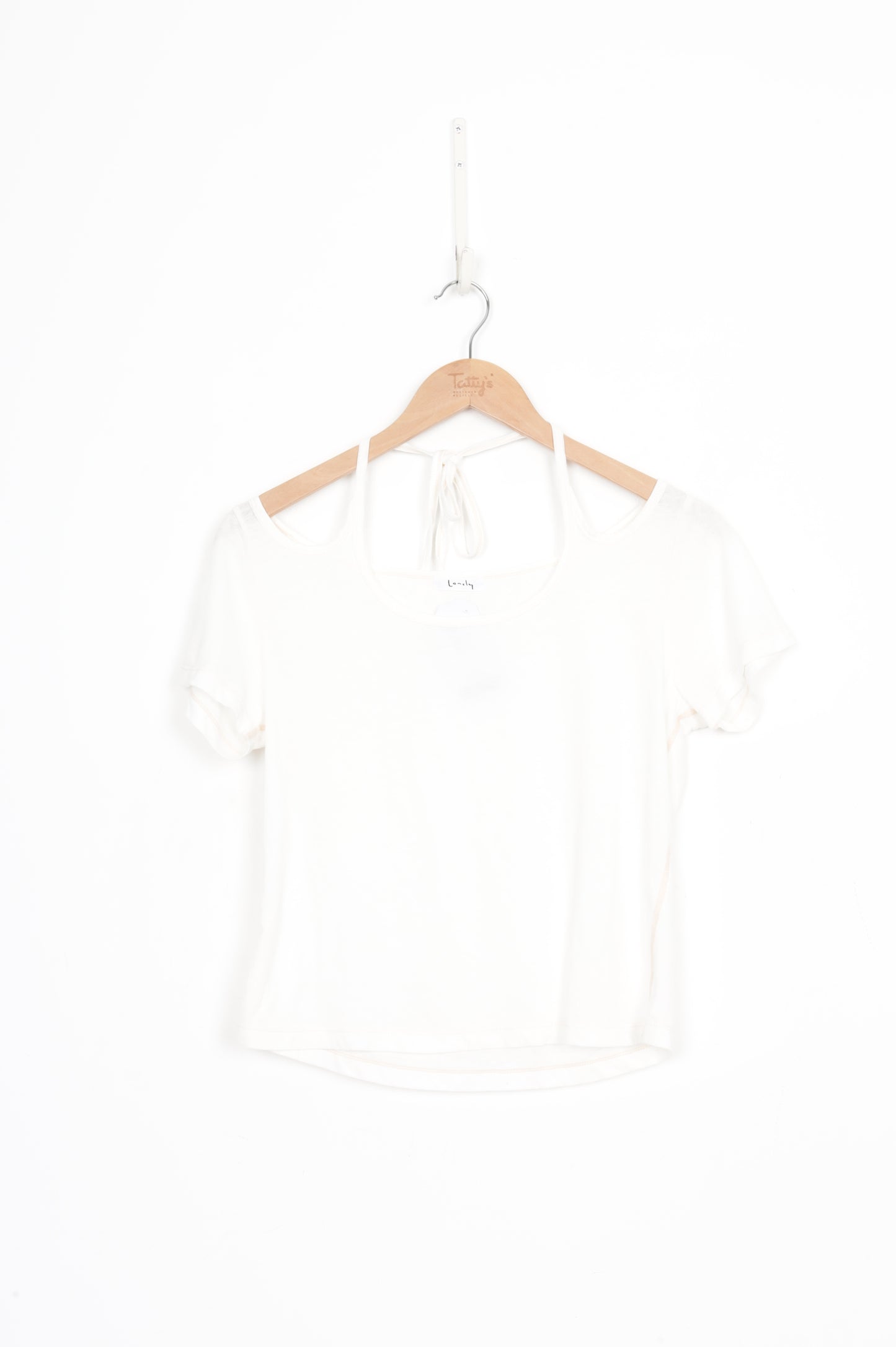 Lonely Womens White T-shirt Size XL