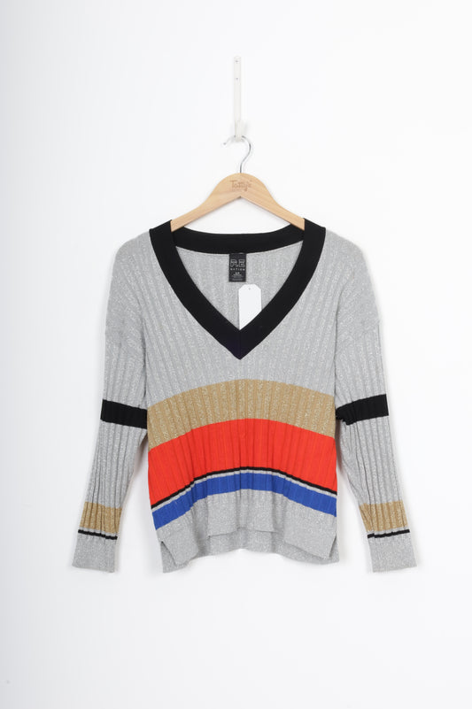 P.E Nation Womens Silver Jumper Size S