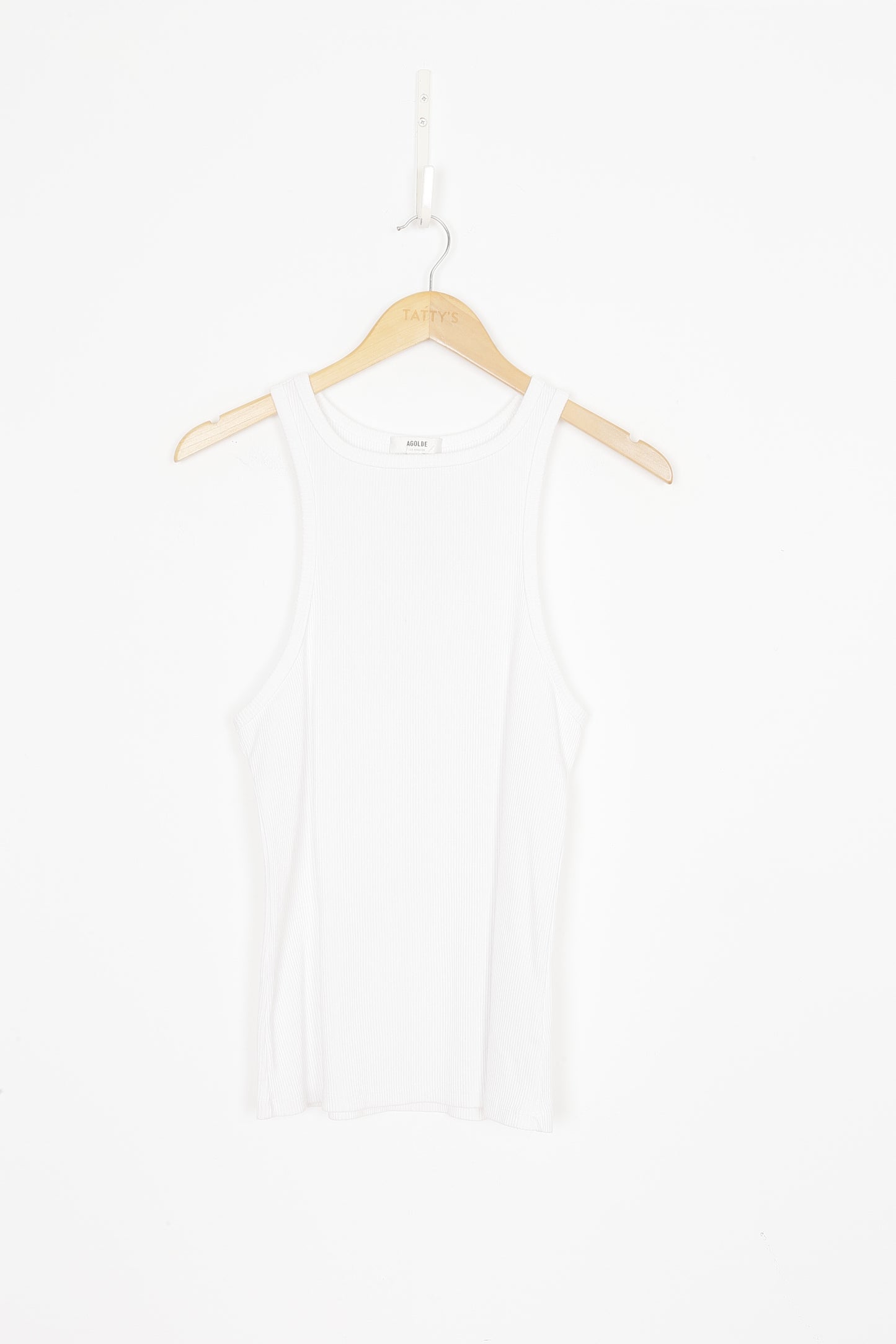 AGOLDE Womens White Singlet Size L
