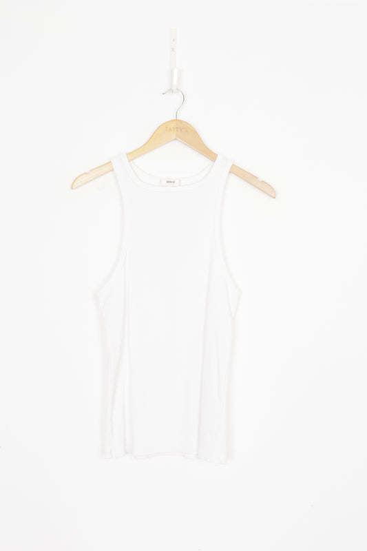 AGOLDE Womens White Singlet Size L