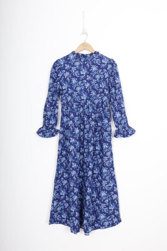 Pink City Prints Womens Blue Dress Size S