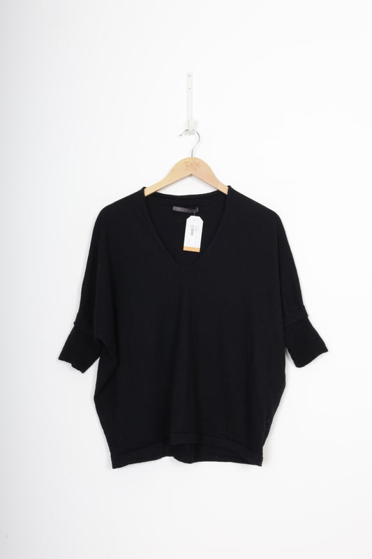 Knuefermann Womens Black Top Size S