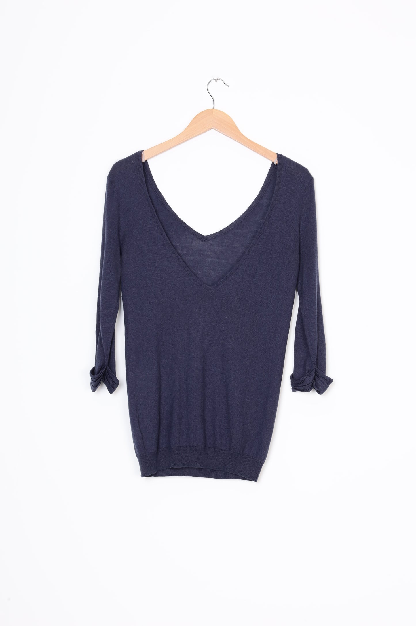 Fine Collection Womens Blue Top Size XS