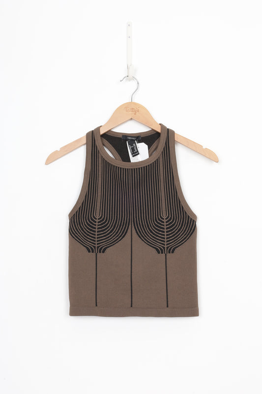 Forever 21 Womens Brown Top Size M