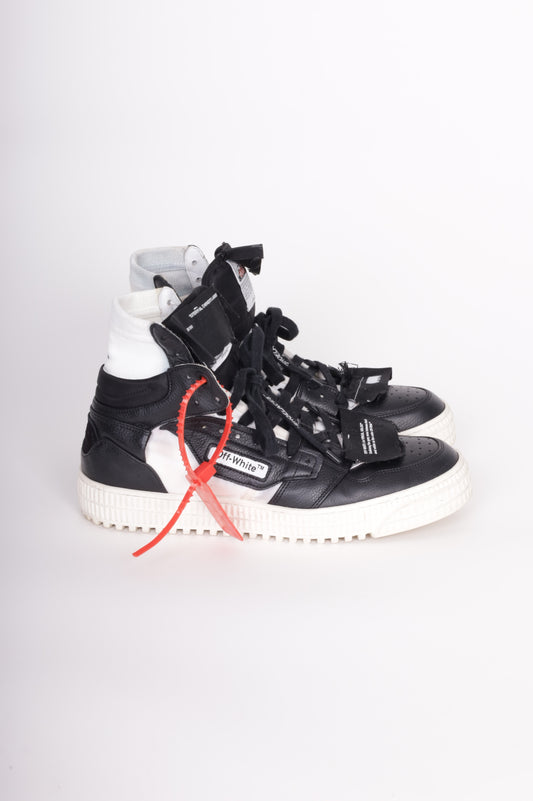 Off White Unisex Black Sneakers Size EU 41