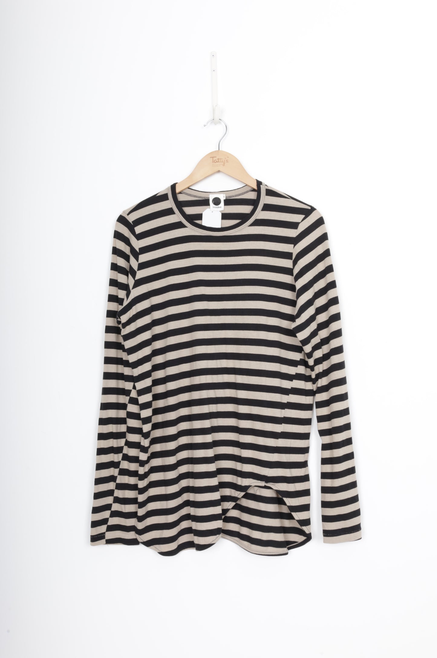 Bassike Womens Black Top Size M