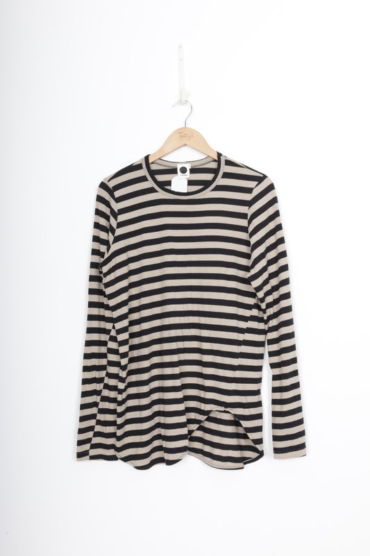 Bassike Womens Black Top Size M
