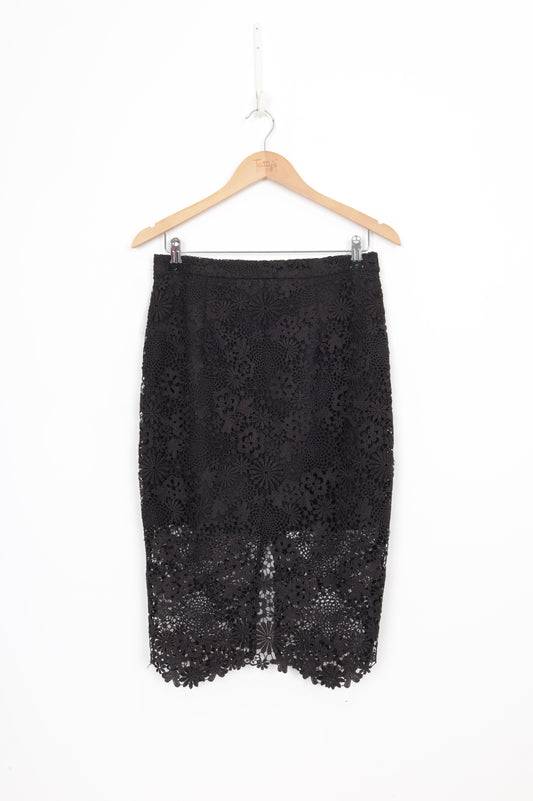 Forever New Womens Black Skirt Size 10