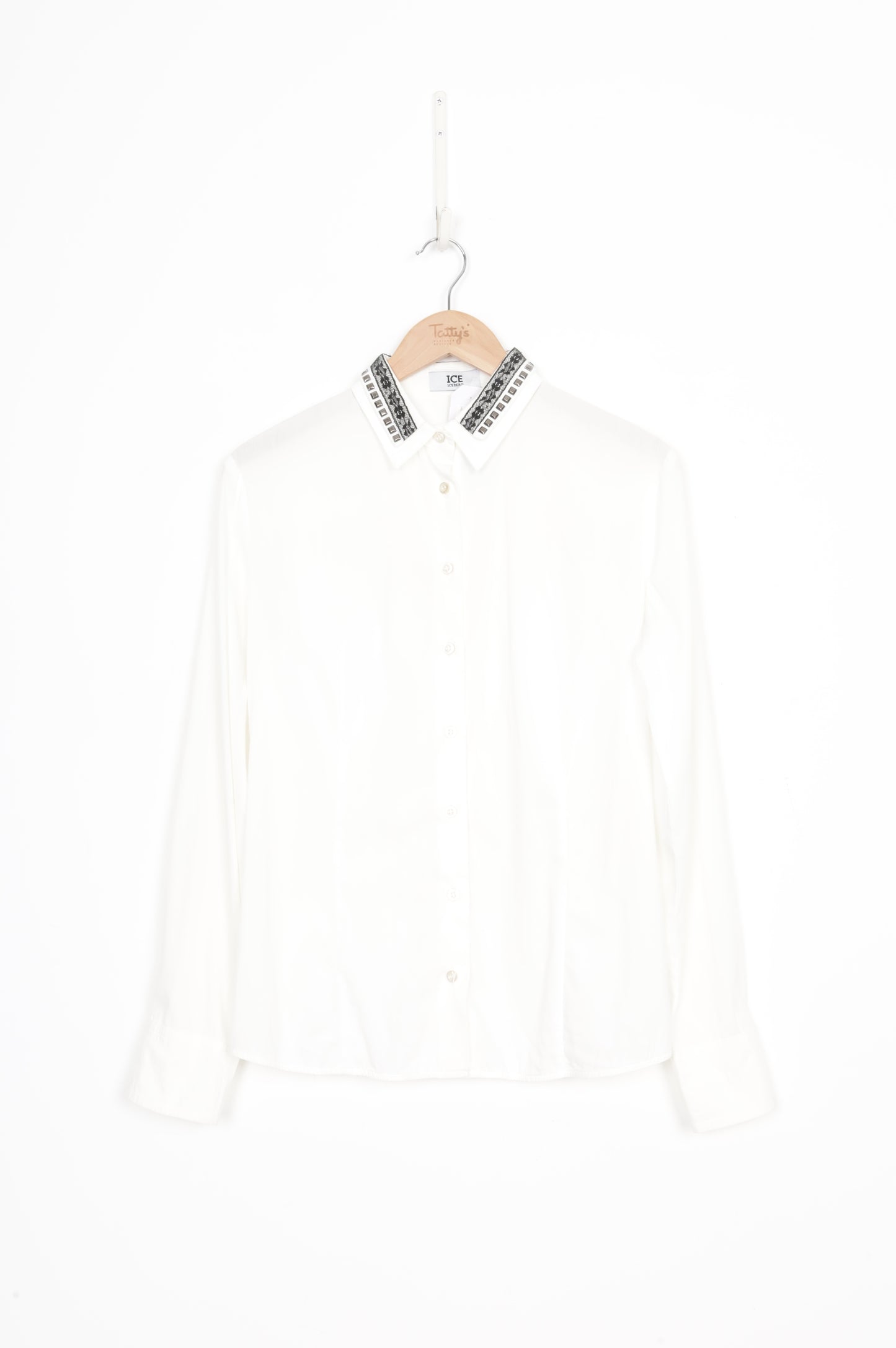 Ice Iceberg Gilmar Womens White Shirt Size M