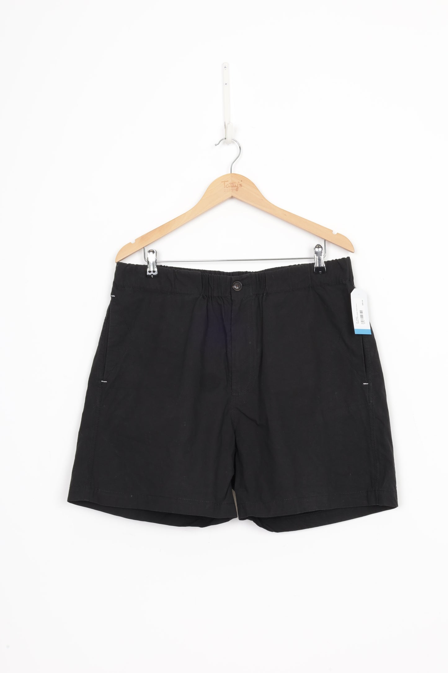 Bassike Mens Black Shorts Size L