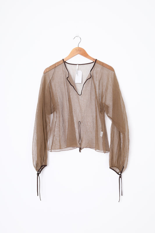 PierAntonioGaspari Womens Brown Top Size 14
