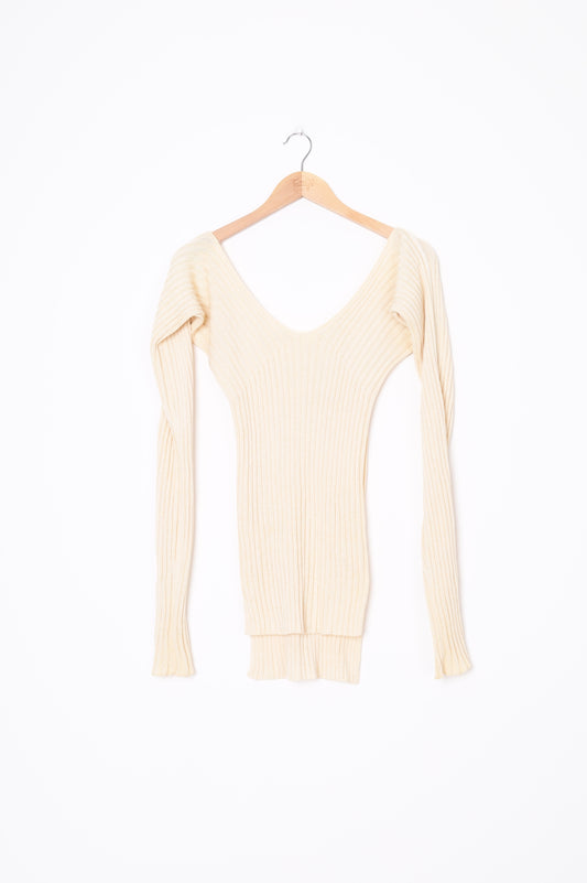 Celine Womens Cream Top Size M