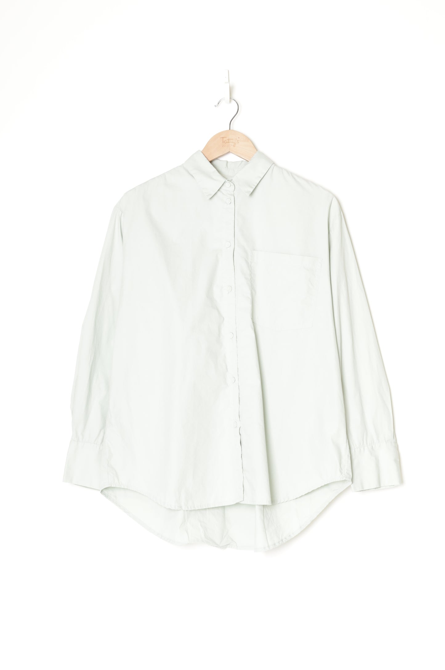 Caitlin Crisp Womens Green Shirt Size 8