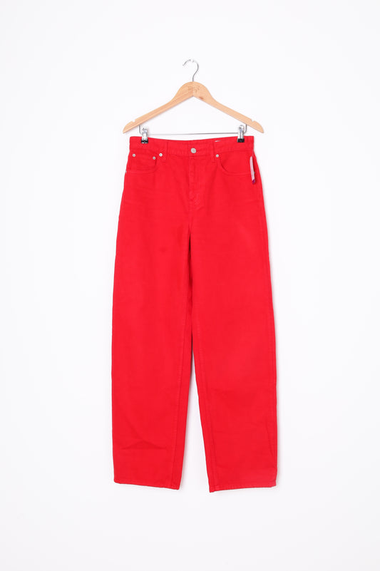 Zara Womens Red Jeans Size 38
