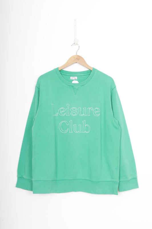 Superette Leisure Club Womens Green Jumper Size 12