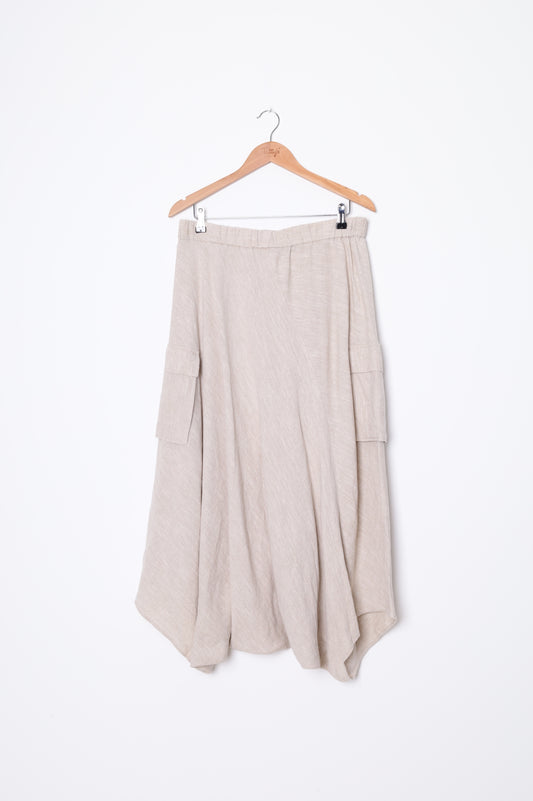 Lounge by Repertoire Womens Grey Maxi Skirt Size 12