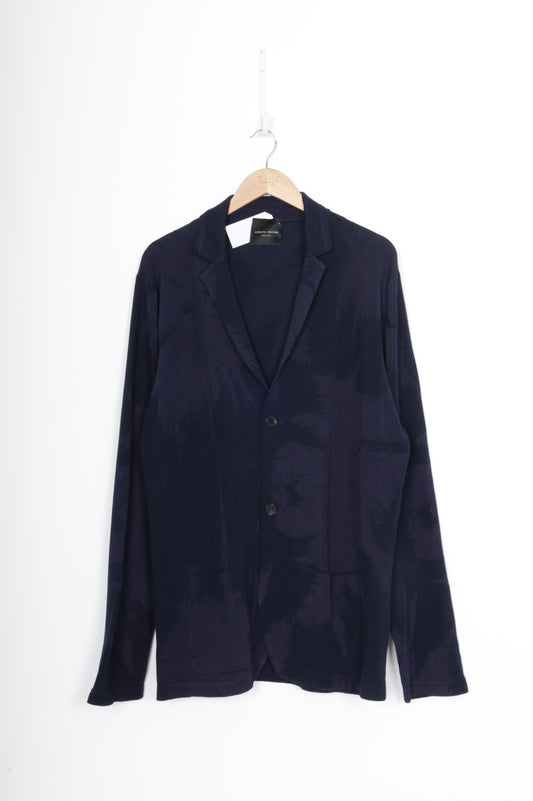 Roberto Collina Mens Blue Cardigan Size 54
