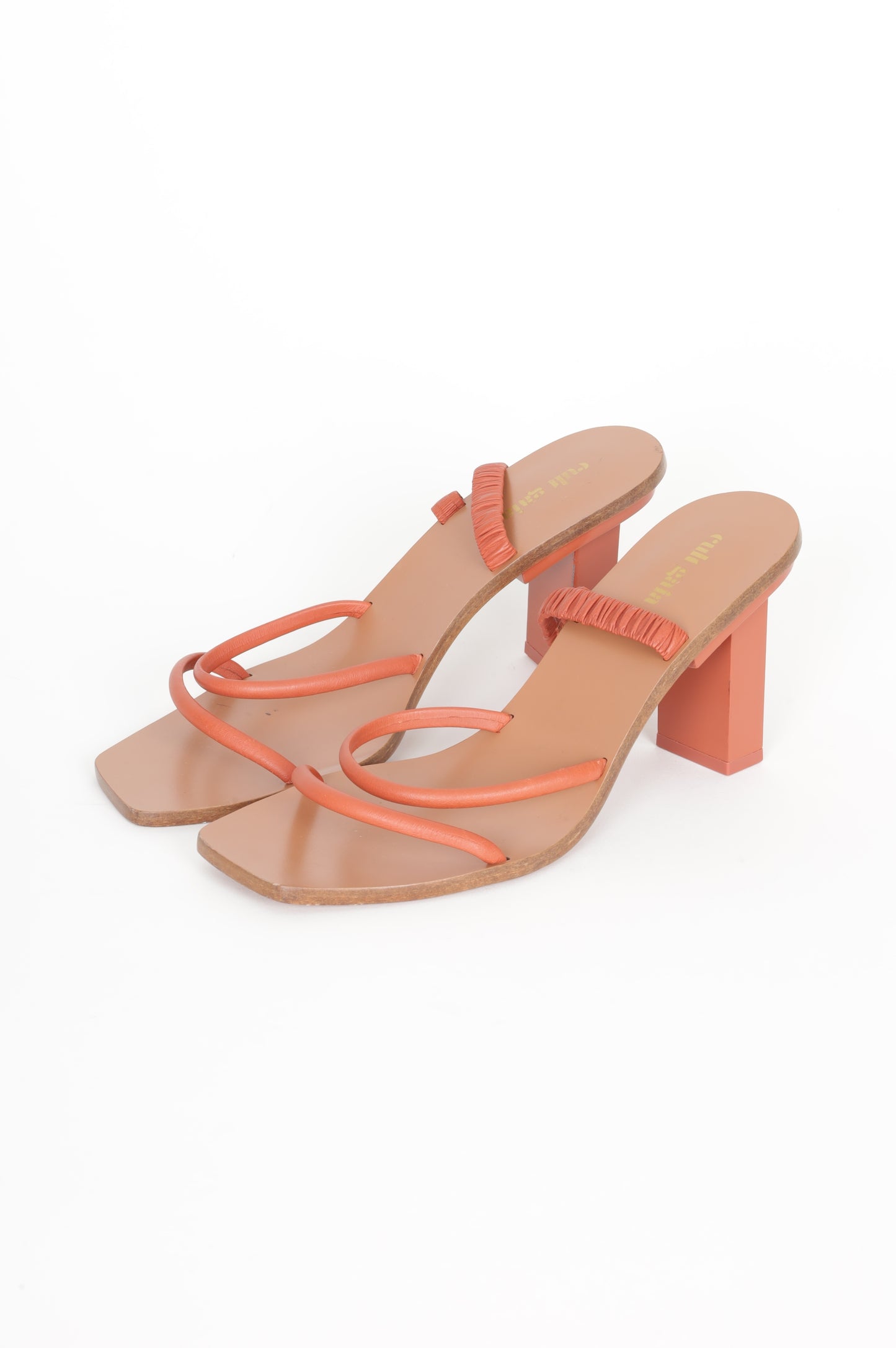 Cult Gaia Womens Brown Heels Size EU 40.5