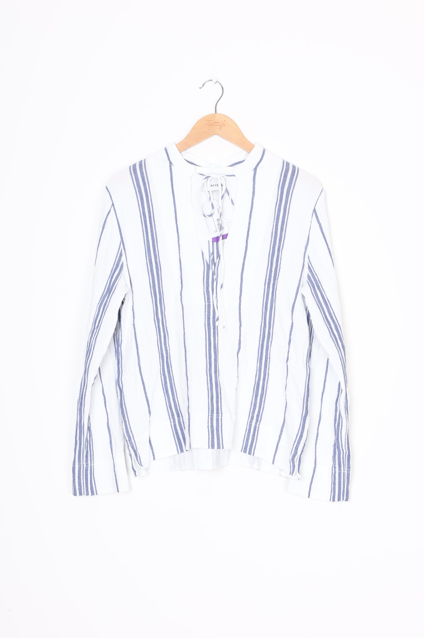 Matteau Womens White Blouse Size 8