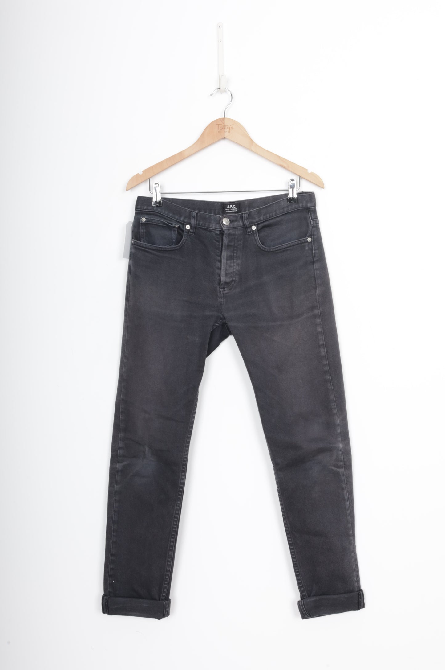 A.P.C Mens Black Jeans Size W 30