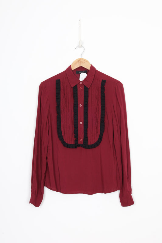 Karen Walker Womens Red Blouse Size 4