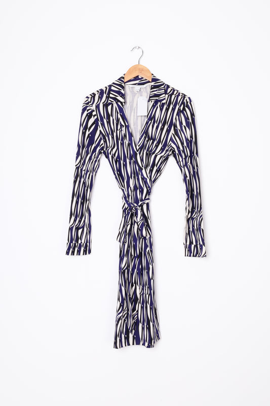 Diane von Furstenberg Womens White Dress Size 12