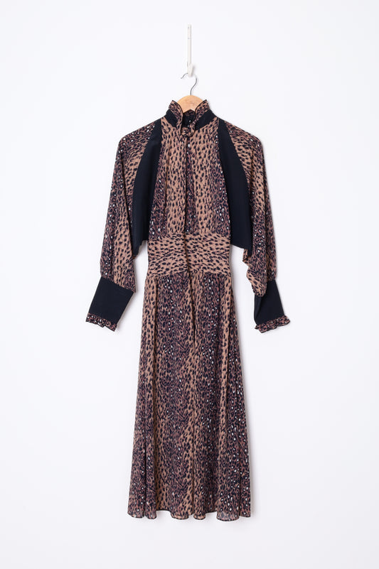 No Label - Vintage Womens Brown Dress Size S