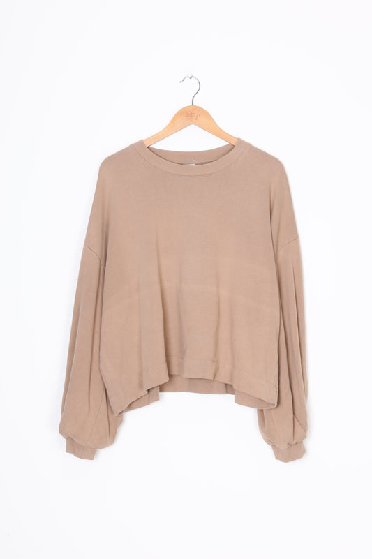 Kowtow Womens Brown Sweatshirt Size S