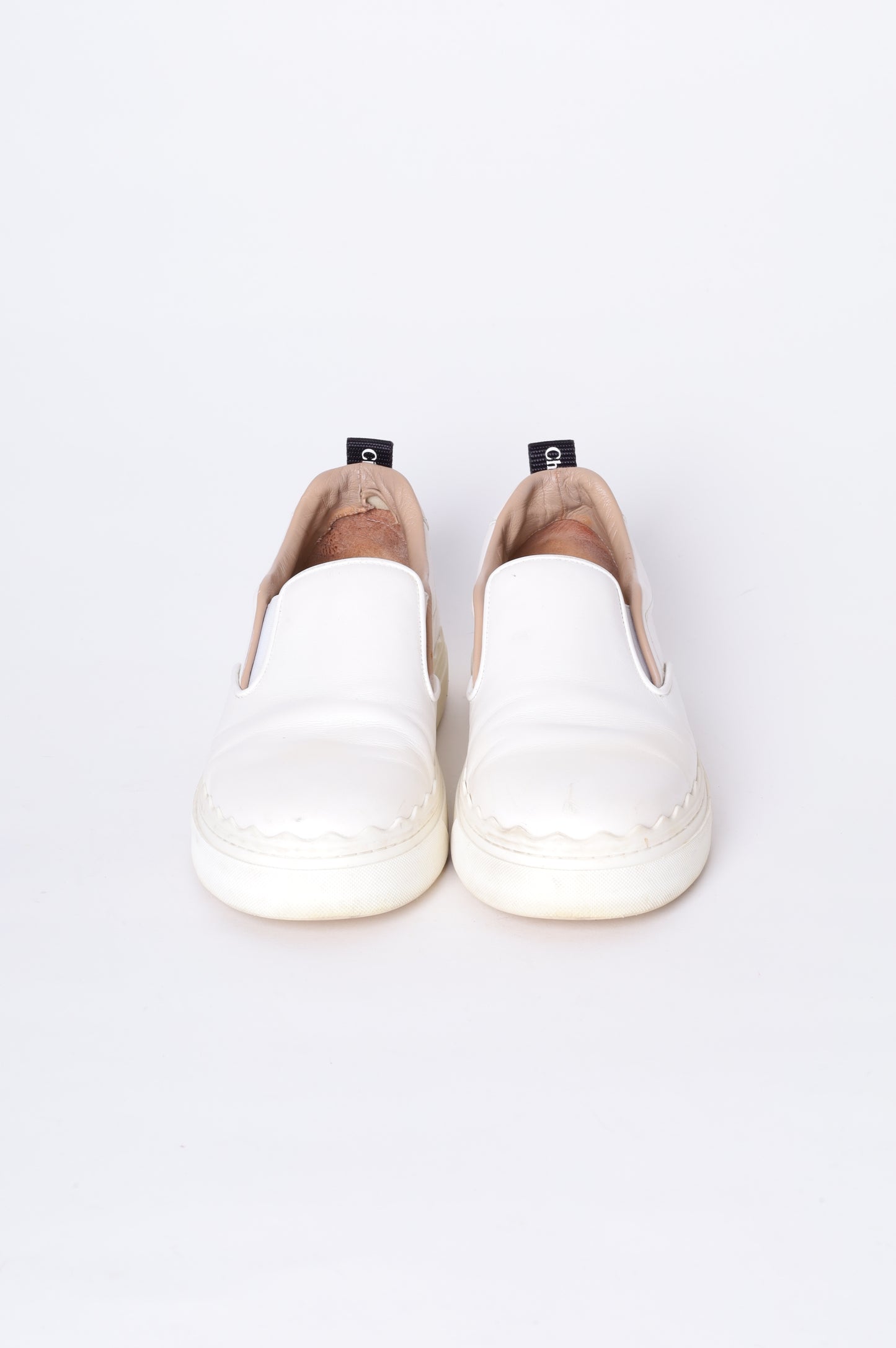 Chloe Womens White Sneakers Size EU 39