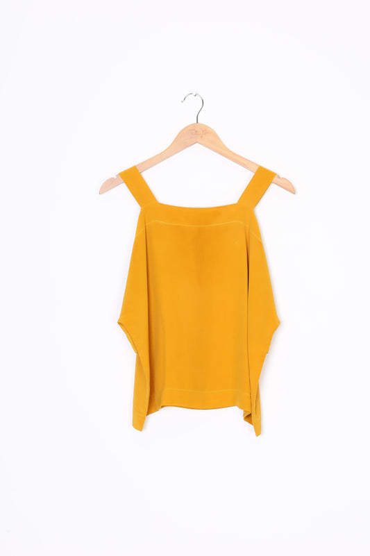 Cybele Womens Yellow Top Size XS