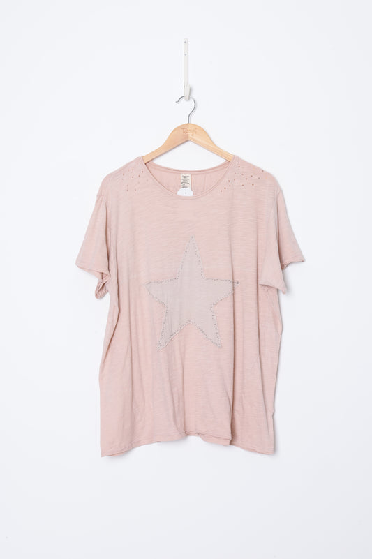 Magnolia Pearl Womens Pink T-shirt Size O/S