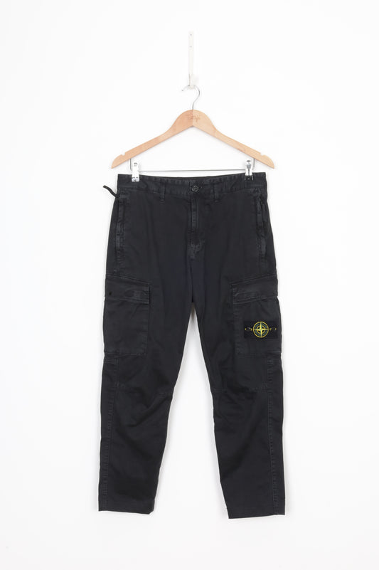 Stone Island Mens Black Pants Size W 30