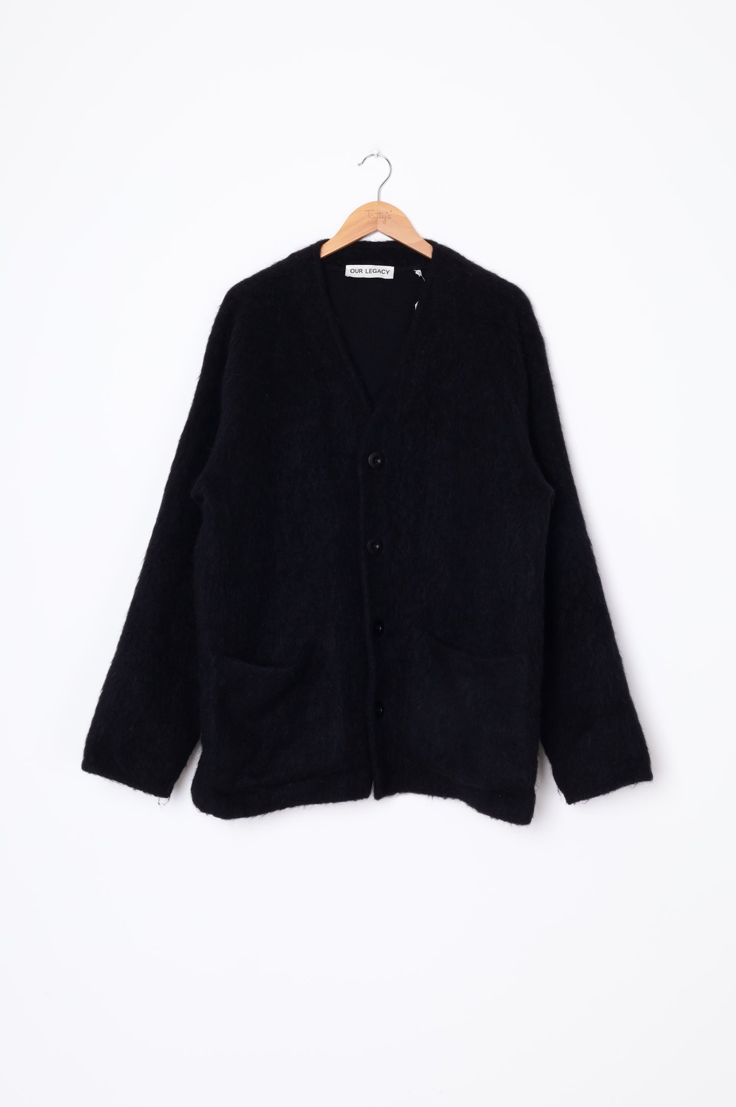Our legacy Mens Black Cardigan Size 52