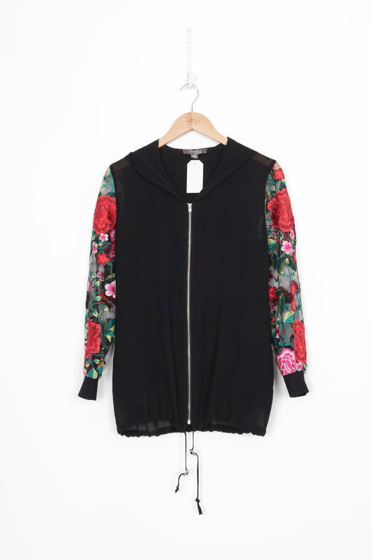 Lounge by Repertoire Womens Black Jacket Size 8