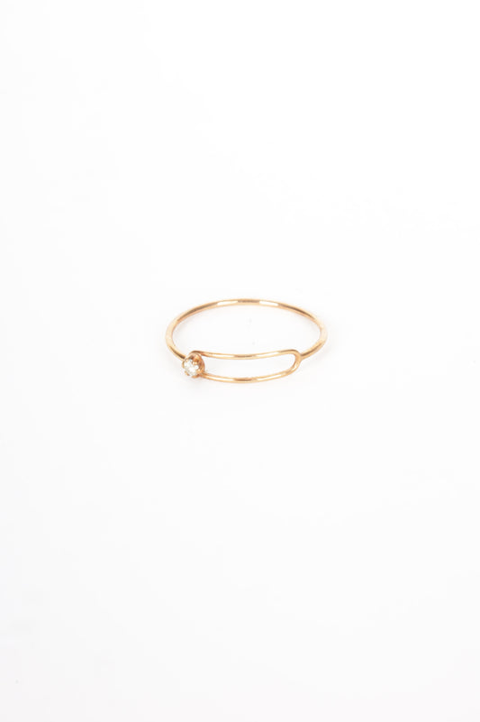 trois petit points Womens Gold Ring Size 6