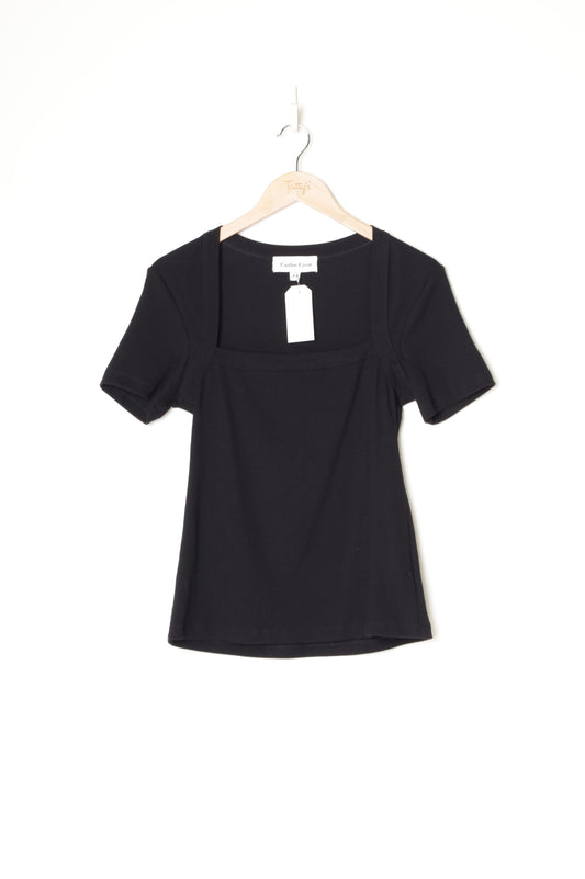 Caitlin Crisp Womens Black Top Size 12