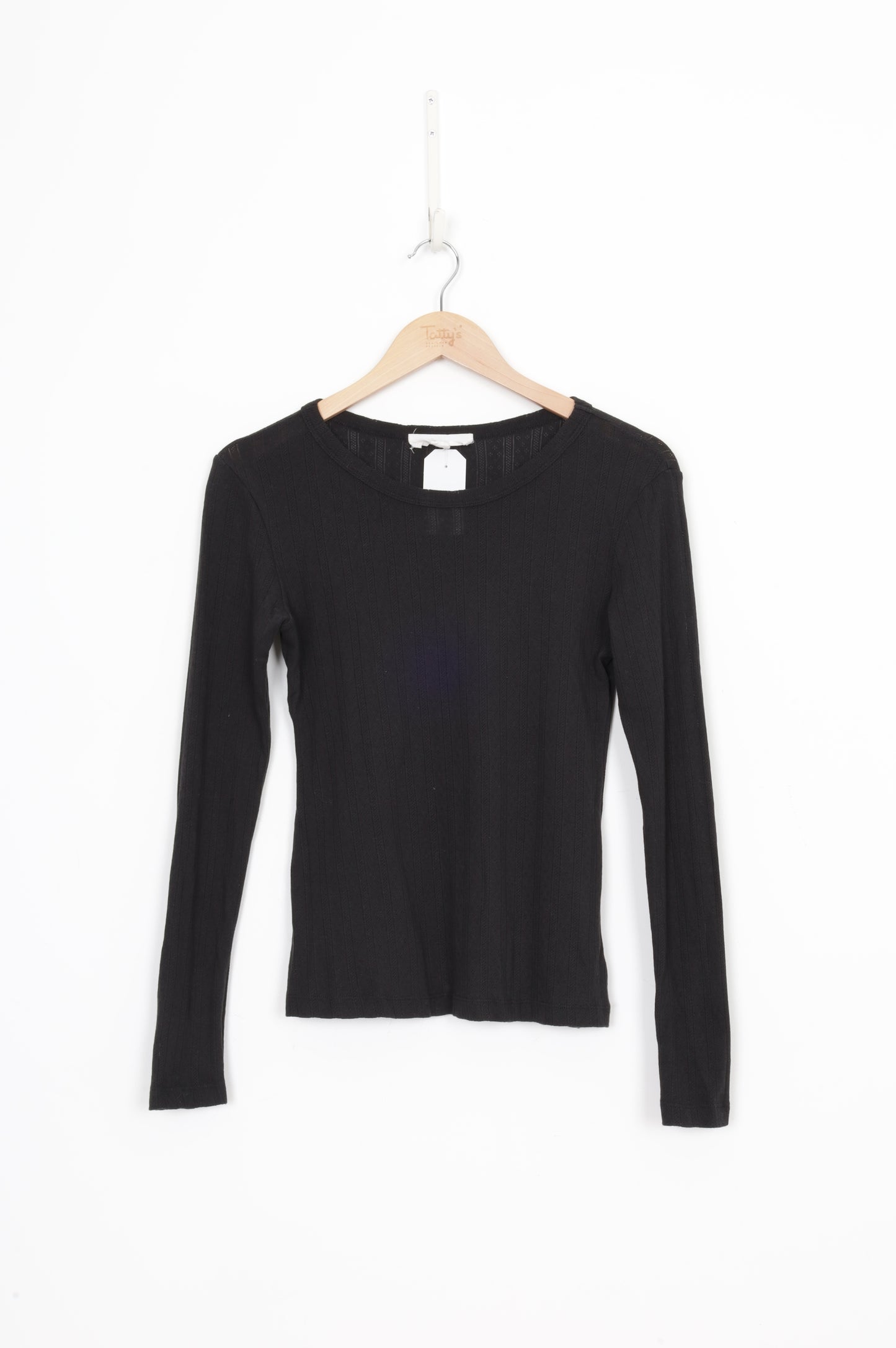 Caitlin Crisp Womens Black Top Size 8