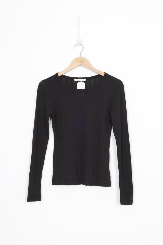 Caitlin Crisp Womens Black Top Size 8