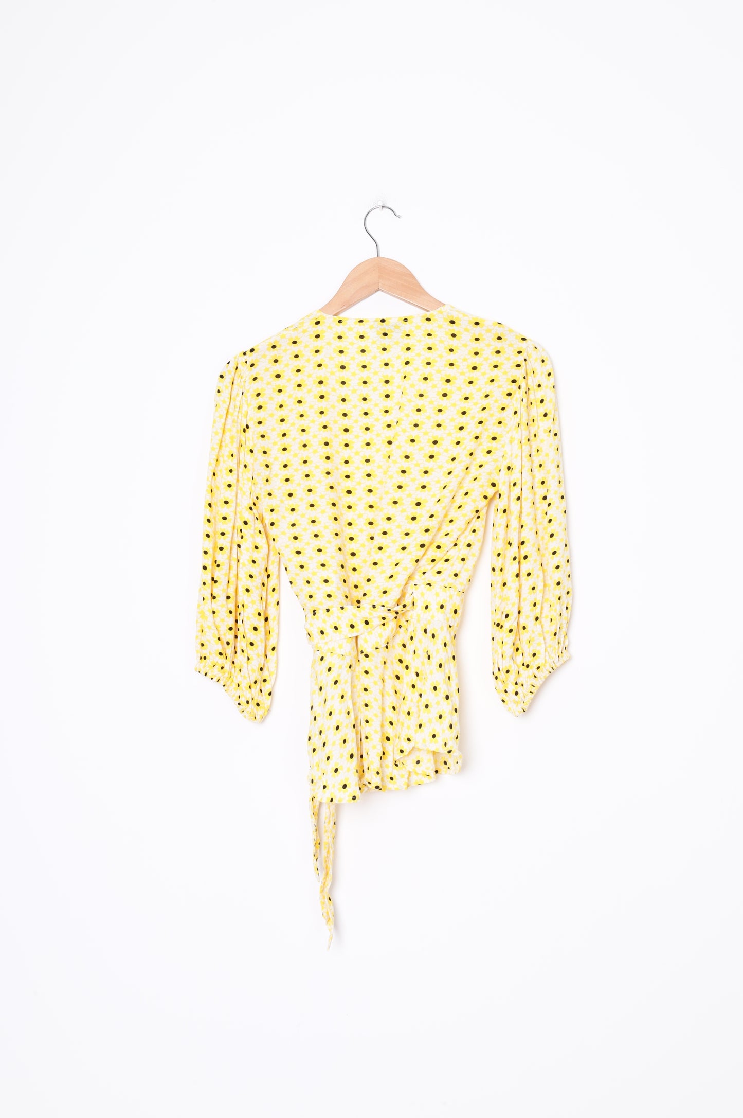Ganni Womens Yellow Blouse Size 34