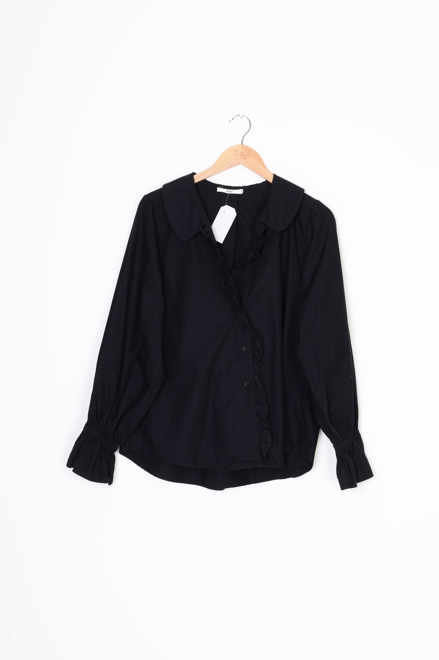 Ruby Womens Black Shirt Size 10