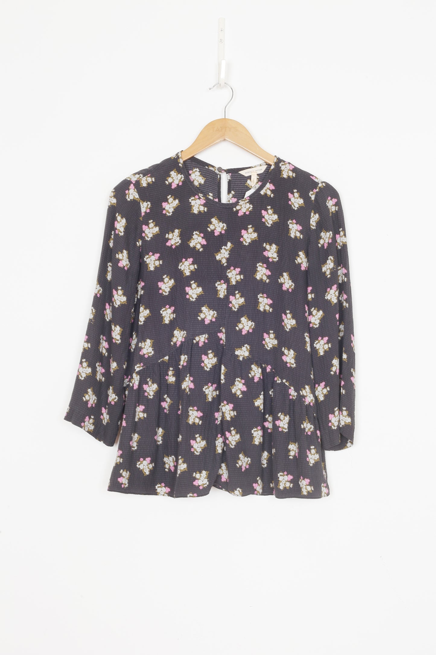 Rebecca Taylor Womens Black Blouse Size 6