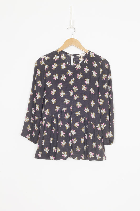 Rebecca Taylor Womens Black Blouse Size 6