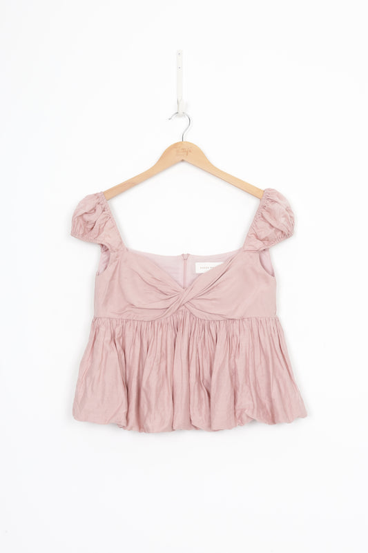 Karen Walker Womens Pink Top Size 12