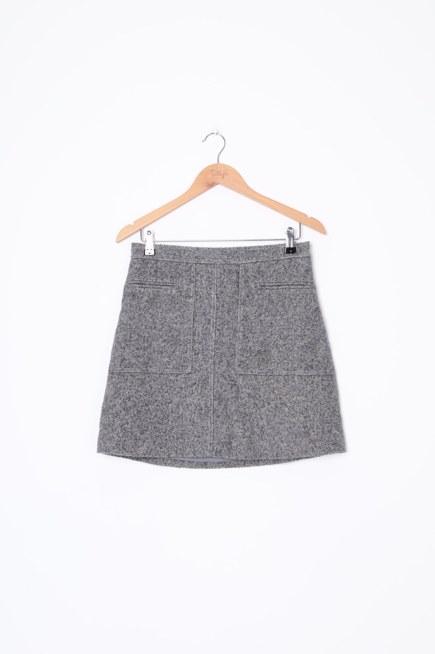 Jigsaw Womens Grey Mini Skirt Size 10