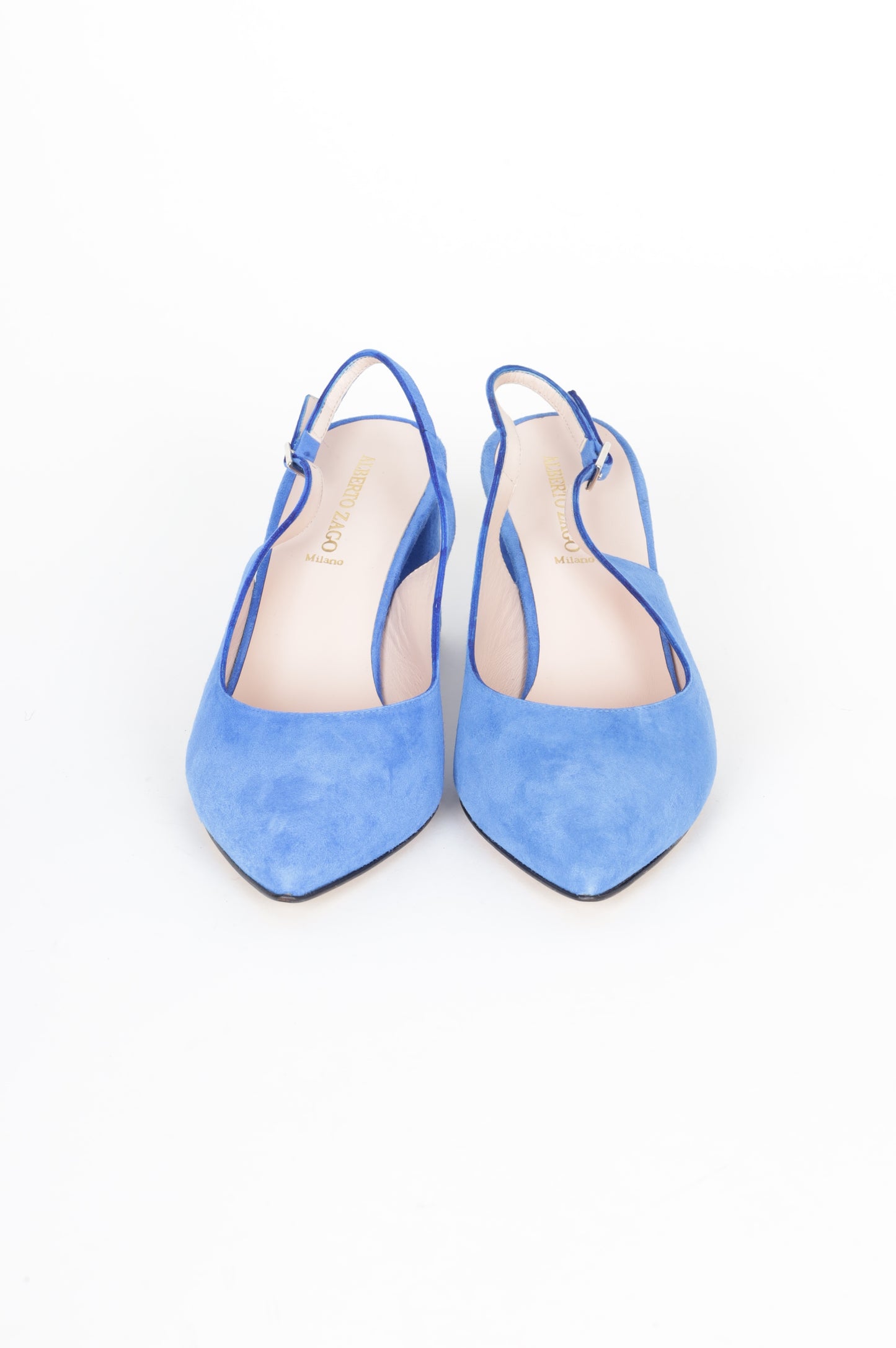 Alberto Zago Womens Blue Heels Size EU 40