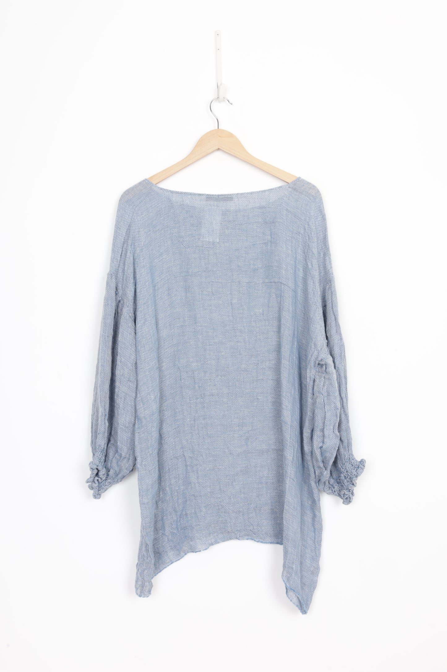 Puro Lino Womens Blue Top Size XL