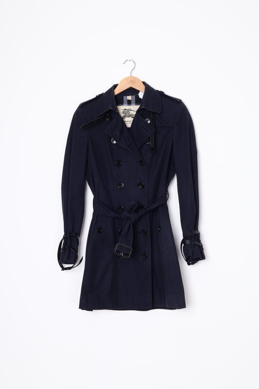 Burberry Womens Blue Coat Size 10