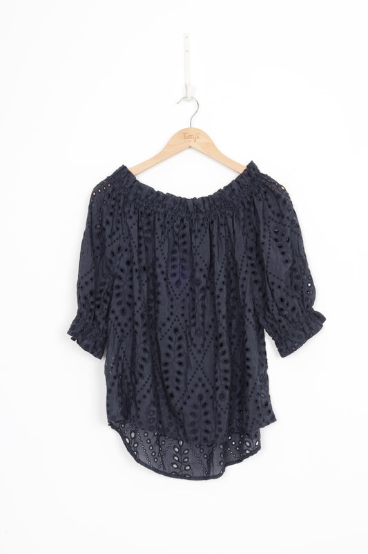 No Label Womens Blue Top Size M